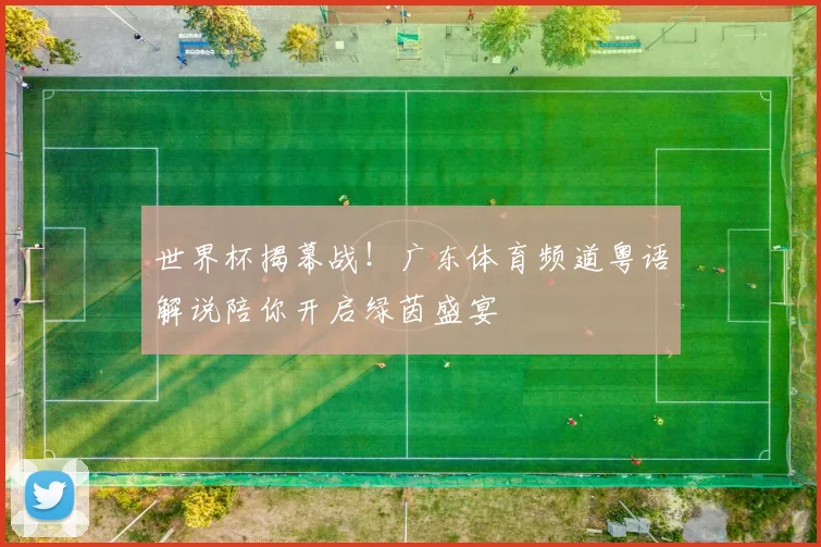世界杯揭幕战!广东体育频道粤语解说陪你开启绿茵盛宴